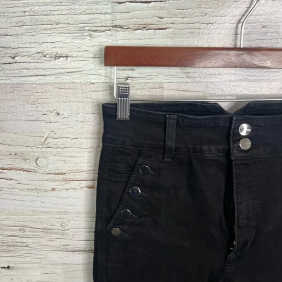 Joe's Jeans Flawless The Georgia High Rise  Button Skinny black size 29 - Picture 3 of 9